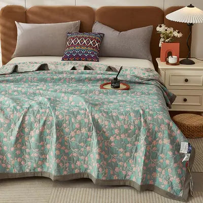 Summer Cotton Luxury Quilt + Pillow Cover Set