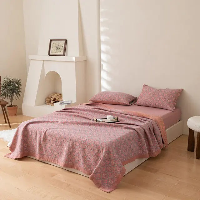 Summer Cotton Luxury Quilt + Pillow Cover Set