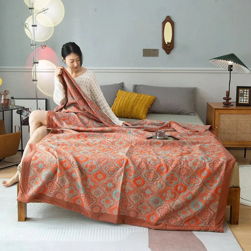 Summer Cotton Luxury Quilt + Pillow Cover Set