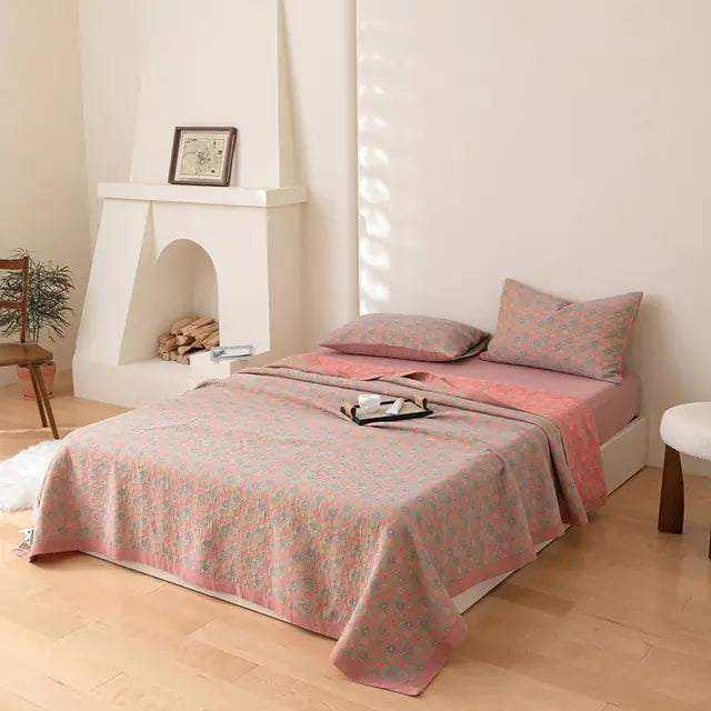 Summer Cotton Luxury Quilt + Pillow Cover Set