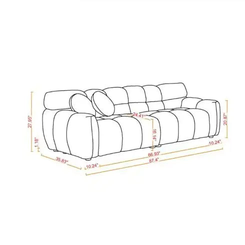 3 Seater Marshmallow Sofa