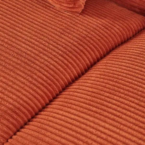 Orange Corduroy Sofa