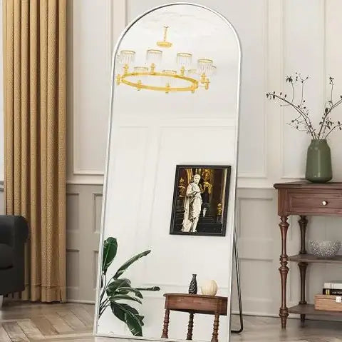 Arched Full-length Mirror - Silver