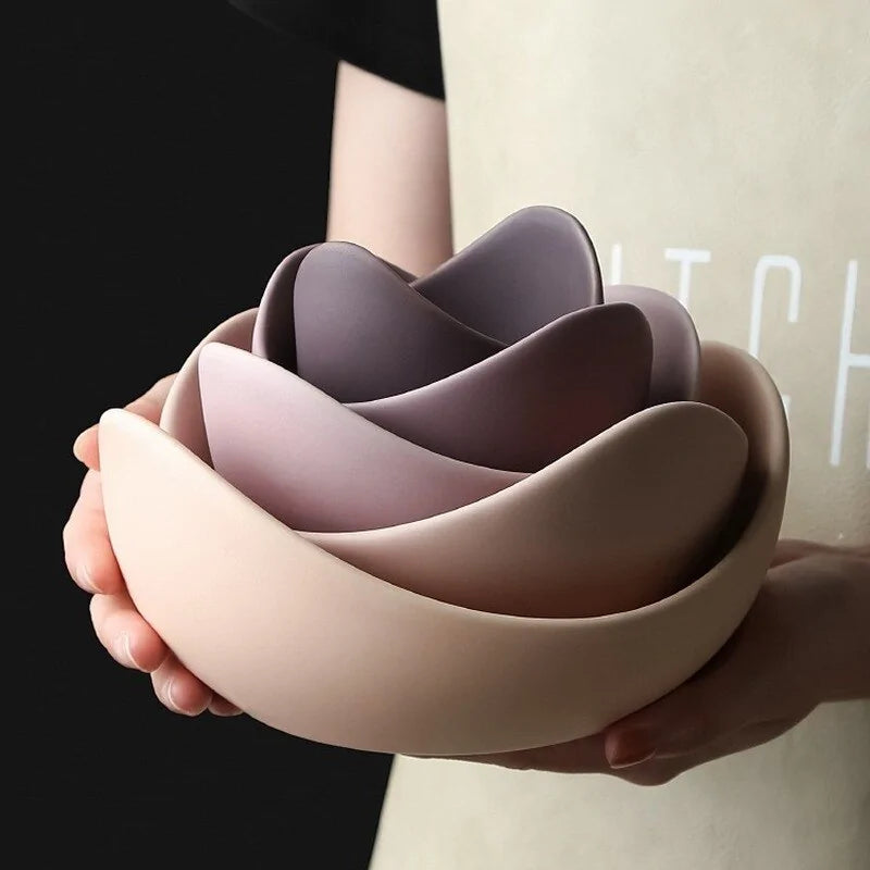 Lotus Inspired Bowl Dishes And Plates Sets