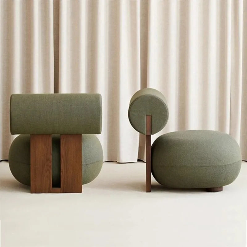 Nordic Solid Wood Accent Chair