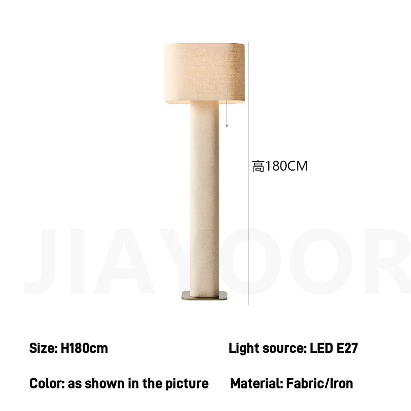 Floor or Table Lamp Fabric Body and Shade