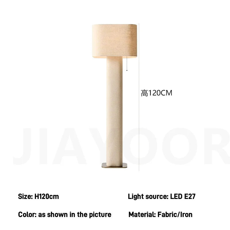 Floor or Table Lamp Fabric Body and Shade