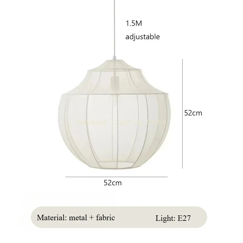 Hand-knit Fabric Pendant Wall Light