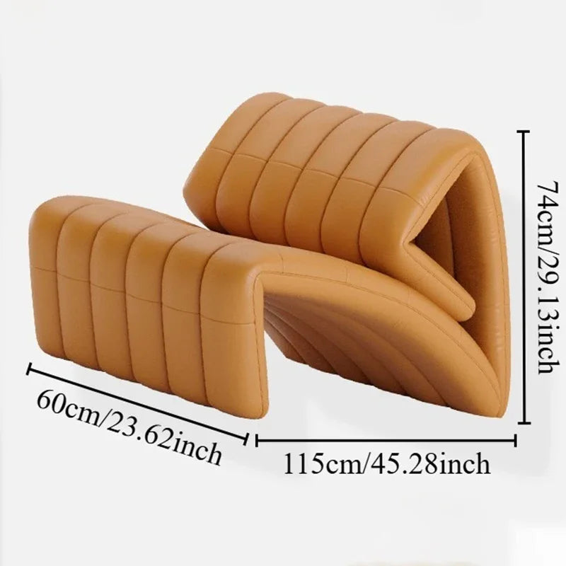 Leather Single Accent Chair