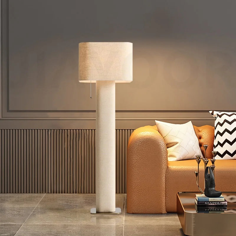 Floor or Table Lamp Fabric Body and Shade