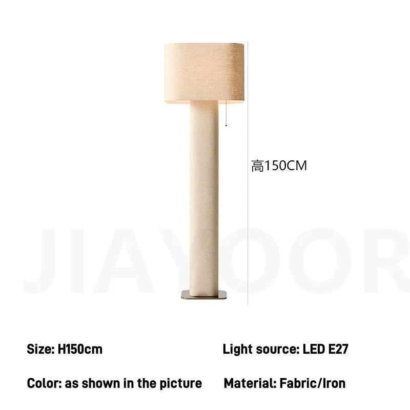 Floor or Table Lamp Fabric Body and Shade