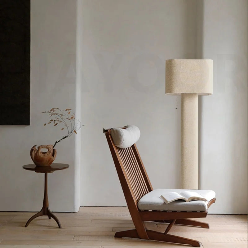 Floor or Table Lamp Fabric Body and Shade