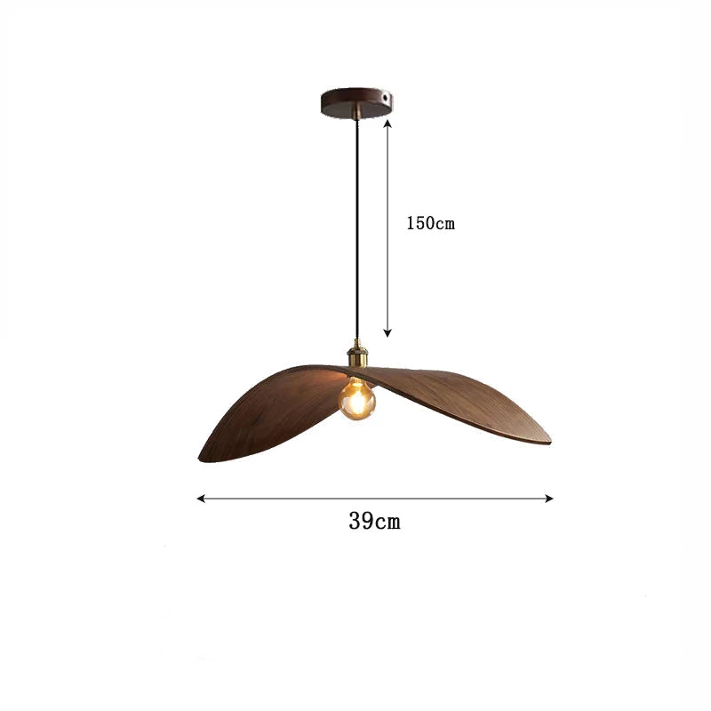 Solid Wood Pendant Wall Light