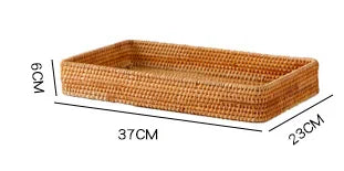 Rattan Wicker Woven Trays