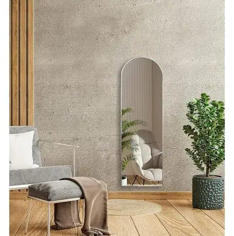 Arched Full-length Mirror - Silver