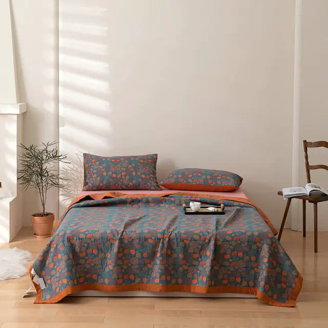 Summer Cotton Luxury Quilt + Pillow Cover Set