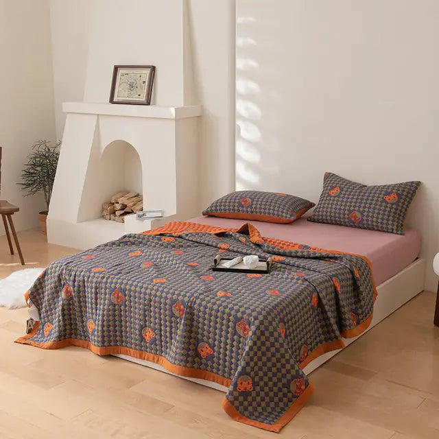 Summer Cotton Luxury Quilt + Pillow Cover Set