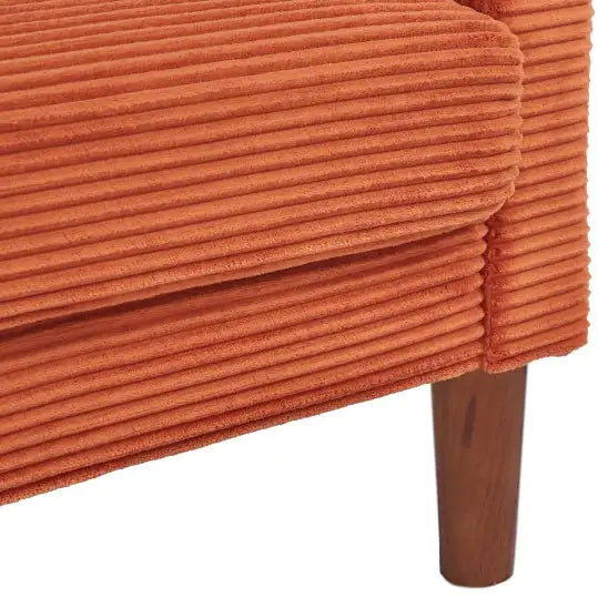 Orange Corduroy Sofa