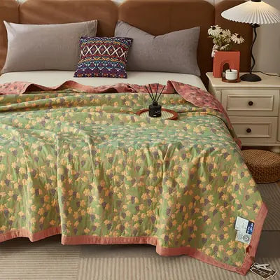 Summer Cotton Luxury Quilt + Pillow Cover Set