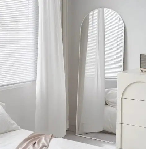 Arched Full-length Mirror - Silver