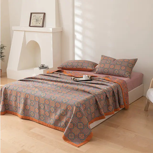 Summer Cotton Luxury Quilt + Pillow Cover Set