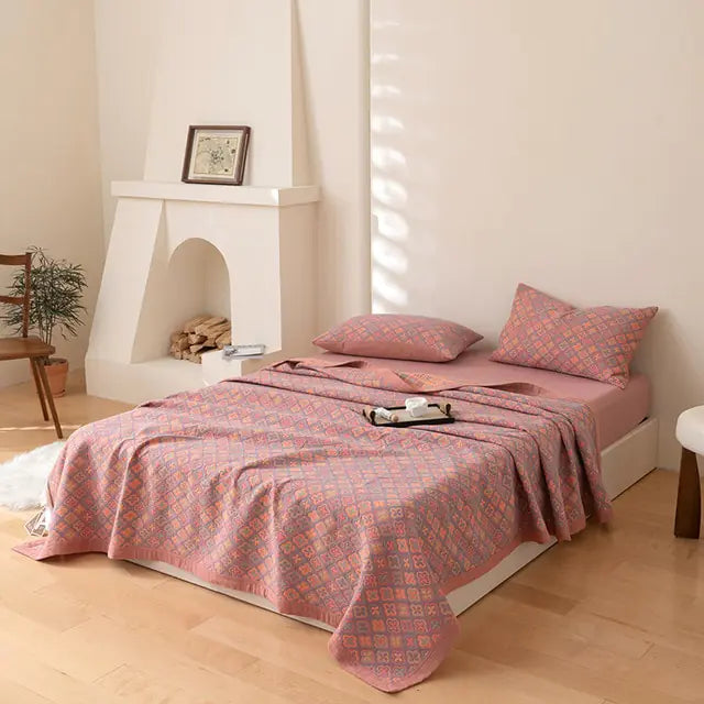 Summer Cotton Luxury Quilt + Pillow Cover Set