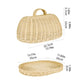 Handwoven Rattan Bread Basket