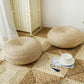 Round Straw Meditation Cushion