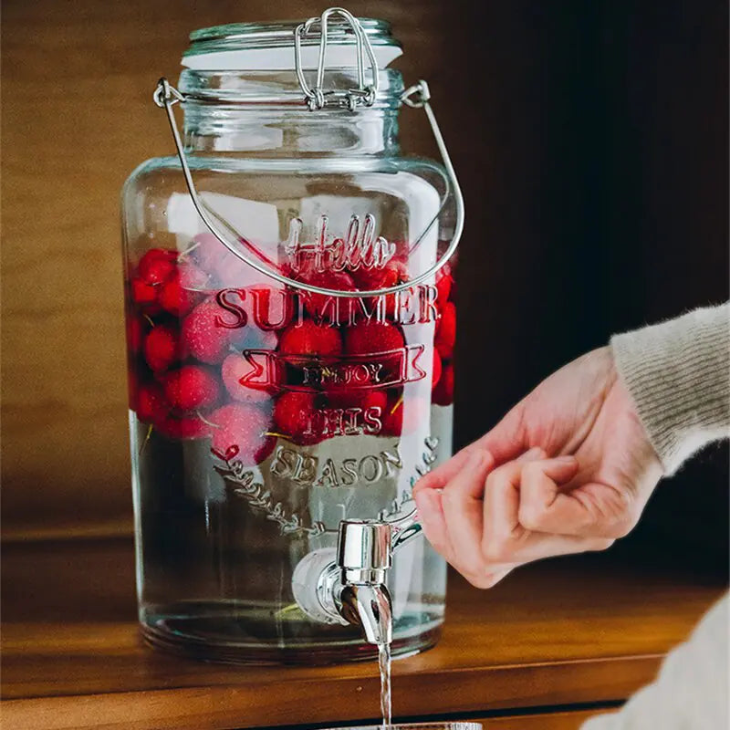 Retro Drink Dispenser Jar