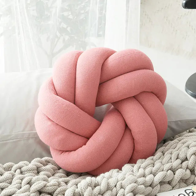 Cotton Hand-Knot Back Cushions