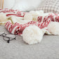 European-Style Striped Knitted Throw Blanket