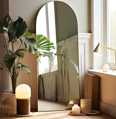 Arched Full length Mirror - Gold