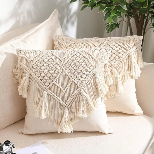 Macrame Hand-woven Cushion Covers