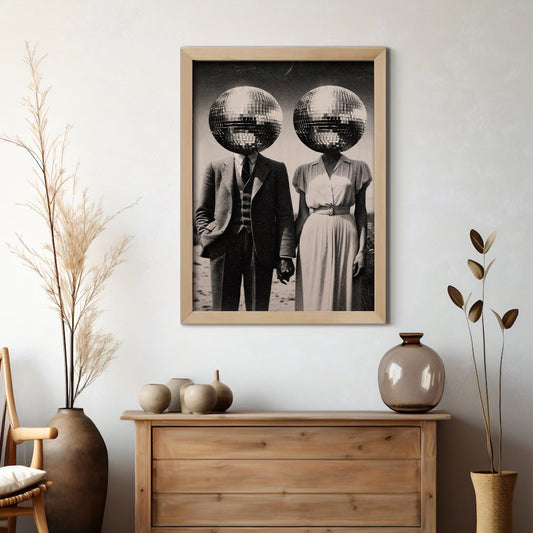 Retro Disco Ball - Wall Art Print