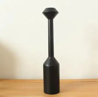 Black Wooden Candle Holder