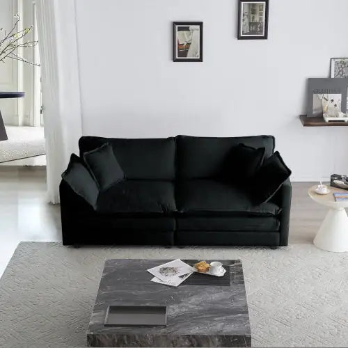 Noir Modern Loveseat