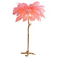 Feather Copper Floor Lamp