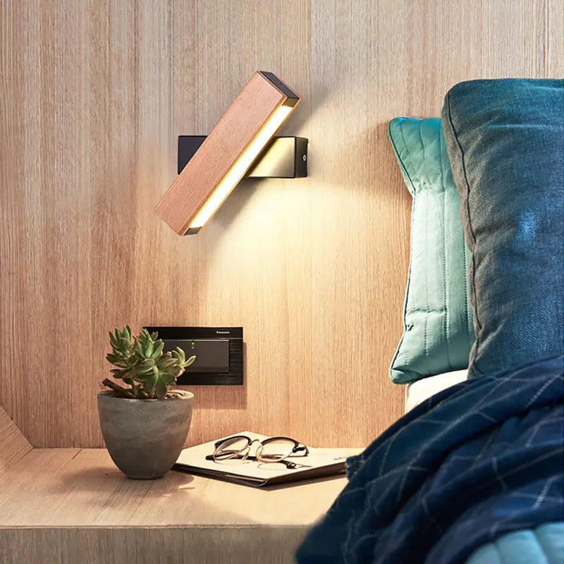 Wooden LED Wall Lamp