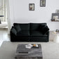Noir Modern Loveseat