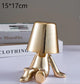 Cute Golden Man  - Cordless Table Lamp