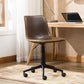 Faux Leather Office Chair - Antique Brown