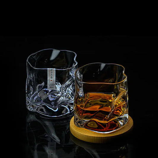 Crumple Japanese Style Whiskey Glass