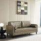 Modern Mid-Century Vegan Leather Sofa