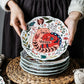Hand-painted Charming Glazed Dinner Plate