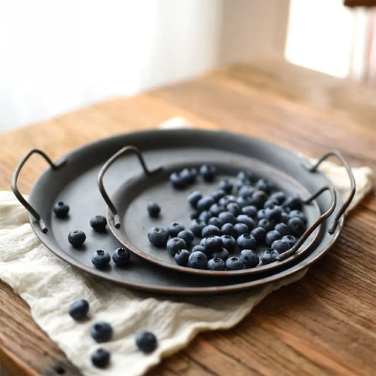 Vintage Metal Plate Tray