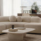 Italian Boucle Modern Curved Sofa