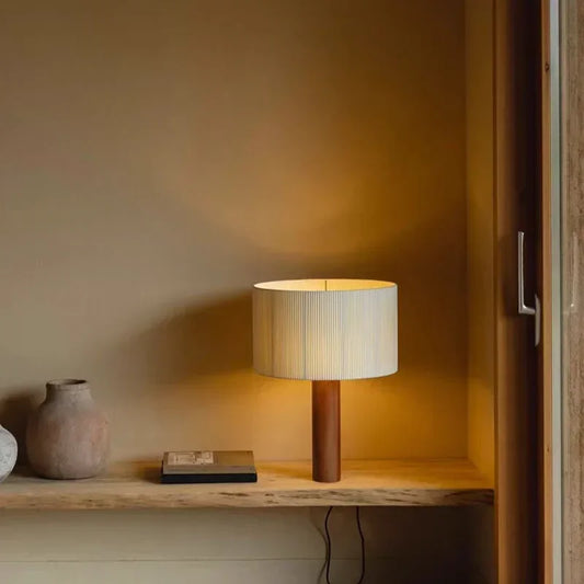 Solid Wood Wabi Sabi Table Lamp