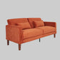 Orange Corduroy Sofa