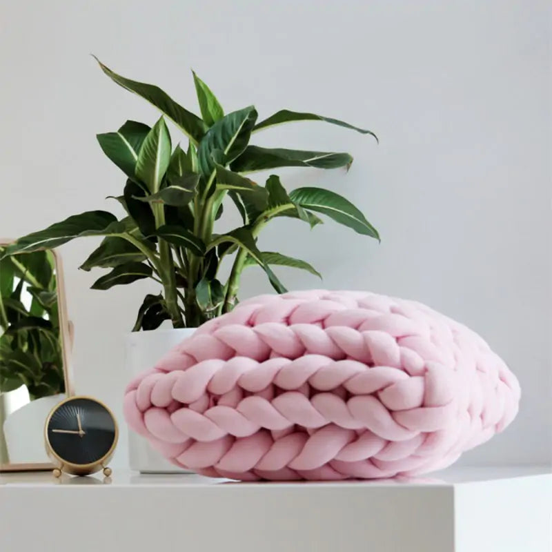 Handmade Braided Cushion