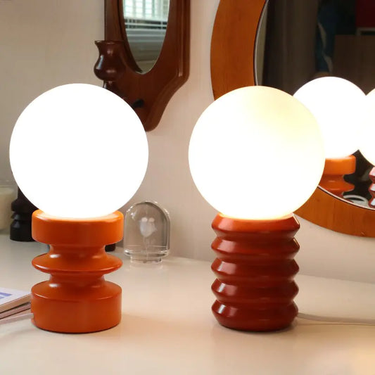 Retro Solid Wood Table Lamp